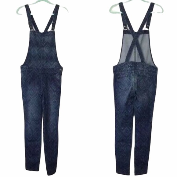 Hollister Aztec print denim overalls size small - Picture 2 of 9